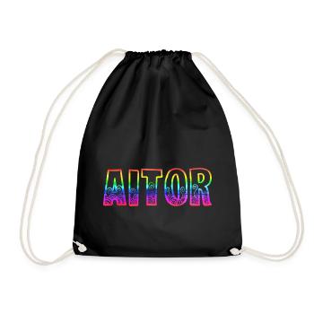 Aitor RS Arc-en-ciel - Sac de sport léger - noir - Devant