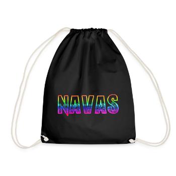 Navas RS Rainbow - Drawstring Bag - black - Front