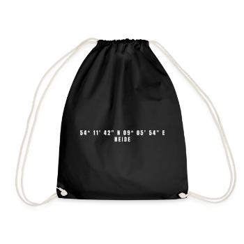 Coordonnées de Heide Schleswig-Holstein - Sac de sport léger - noir - Devant