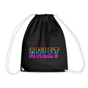 arlet rs rainbow - Drawstring Bag - black - Front