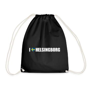 I love Helsingborg Schweden - Turnbeutel - Schwarz - Vorne