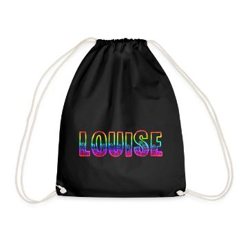 louise rs regenbogen - Turnbeutel - Schwarz - Vorne
