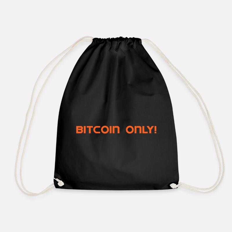 Bitcoin only!  - Turnbeutel - Schwarz