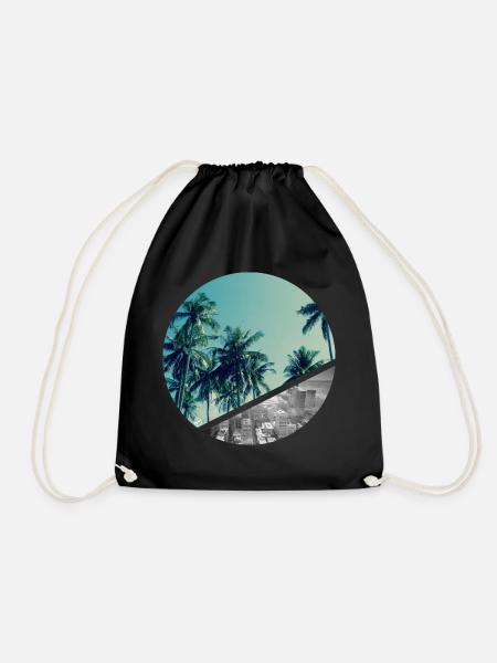 Plage et de la ville - Sac de sport léger - noir