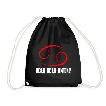 69 Sex Sex Position Above Bottom Saying Funny Oral - Drawstring Bag - black - Front