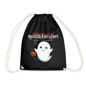 halloween ghost fantôme d'halloween - Sac de sport léger - noir - Devant