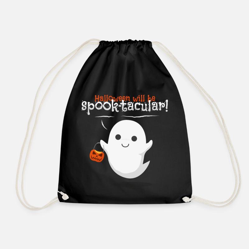 Halloween Gespenst - Turnbeutel - Schwarz