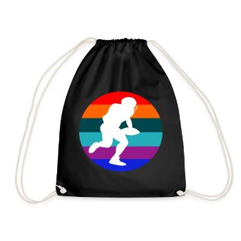 Football américain - Sac de sport léger - noir - Devant