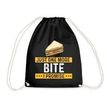 Nourriture Amour Sandwich Fromage Cadeau Ketchup - Sac de sport léger - noir - Devant
