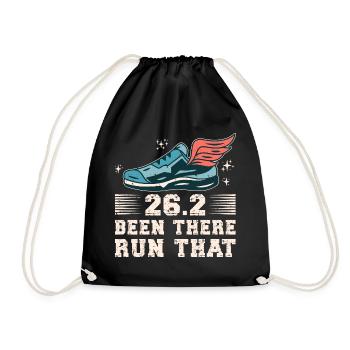 26.2 Been There Run That Marathon - Turnbeutel - Schwarz - Vorne