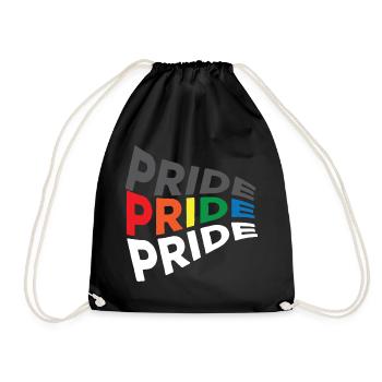 Gay Gay Gay Lesbian LGBT - Drawstring Bag - black - Front
