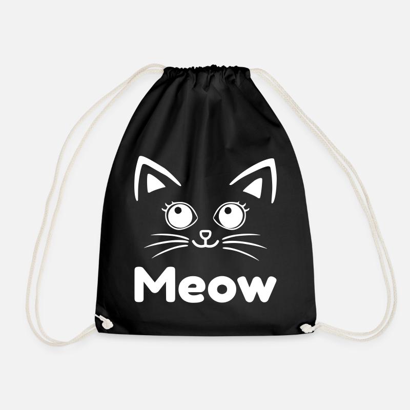 Meow - Turnbeutel - Schwarz