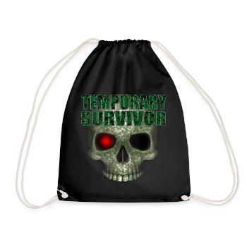 Crâne de survivant temporaire R6Z - Sac de sport léger - noir - Devant