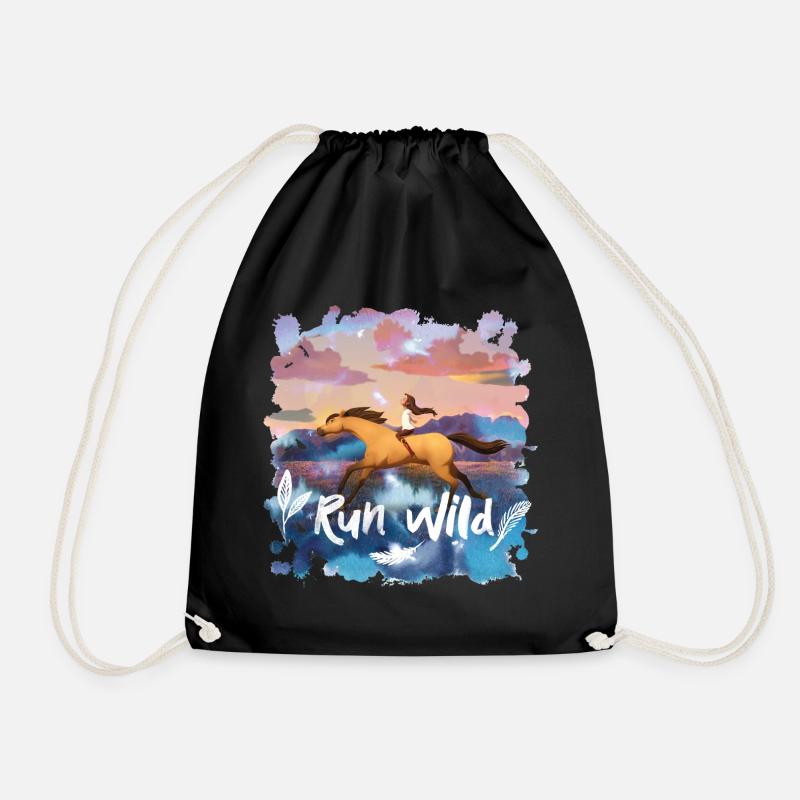 Spirito e Lucky Run Wild - Sacca sportiva - nero