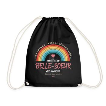 Meilleure belle soeur du monde - Sac de sport léger - noir - Devant