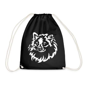 Pointed head "Black Edition" - Drawstring Bag - black - Front