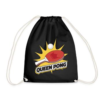 Queen Pong Outfit Tennis de Table Batte Ping-Pong - Sac de sport léger - noir - Devant