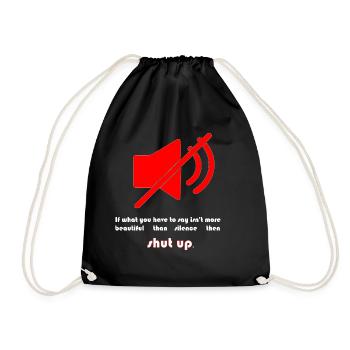 Silence - Sac de sport léger - noir - Devant