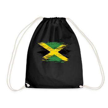 Drapeau de la Jamaïque utilisé - Sac de sport léger - noir - Devant