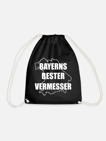 Gut Besser Vermesser Vermessungsingenieur Spruch - Turnbeutel - Schwarz