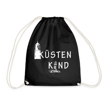 Küstenkind - Turnbeutel - Schwarz - Vorne
