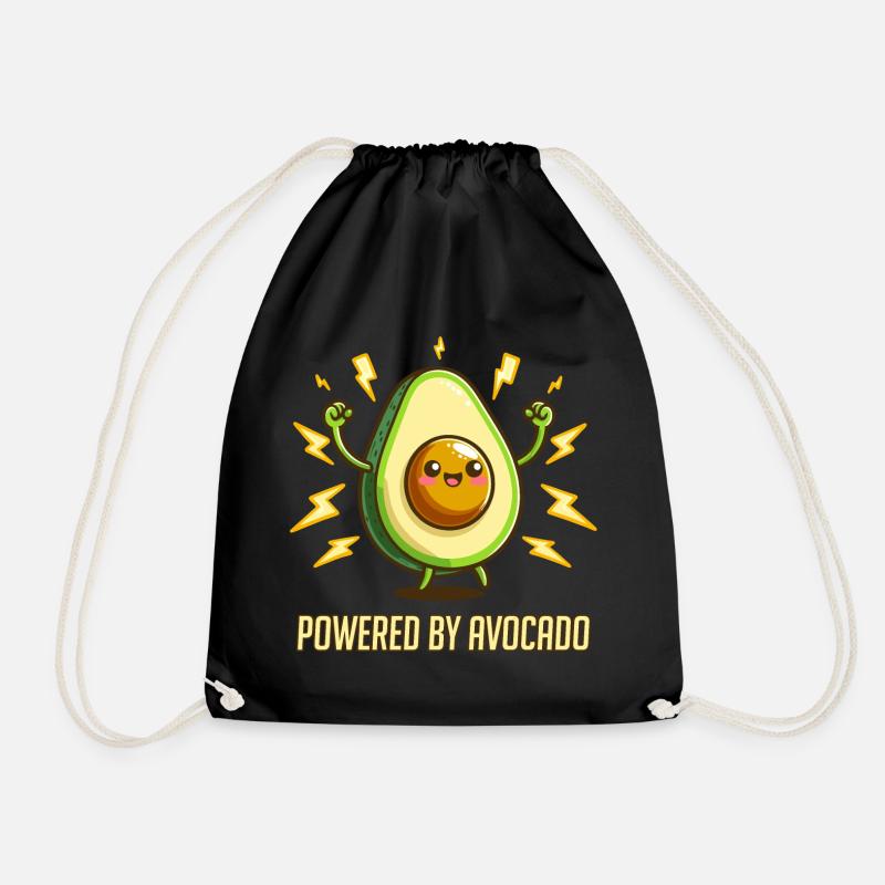 Angetrieben von Avocado - Turnbeutel - Schwarz