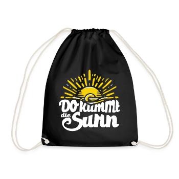 do kummt die Sunn - Dialekt Österreich Bayern - Turnbeutel - Schwarz - Vorne