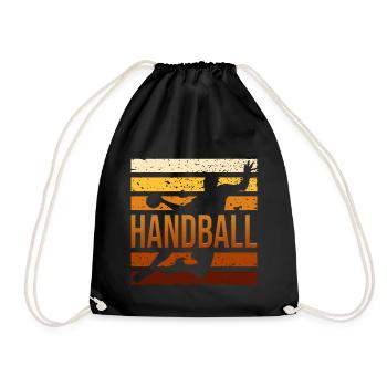 Handball - Turnbeutel - Schwarz - Vorne