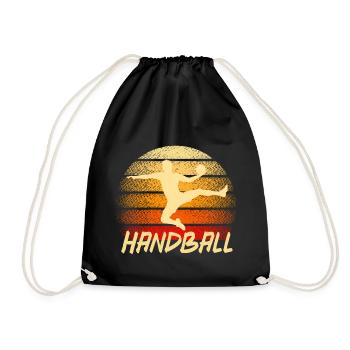 Handball - Turnbeutel - Schwarz - Vorne