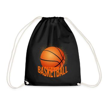 Basketball - Turnbeutel - Schwarz - Vorne