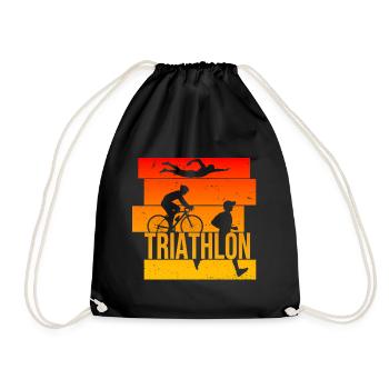 Triathlon - Turnbeutel - Schwarz - Vorne
