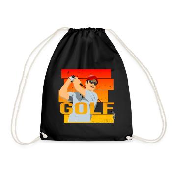 Golfsport - Turnbeutel - Schwarz - Vorne