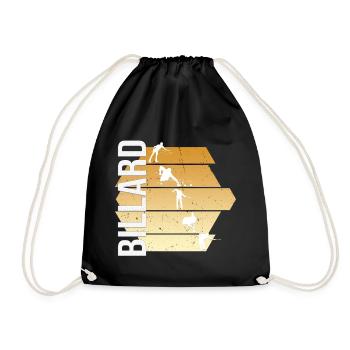 Billard - Turnbeutel - Schwarz - Vorne