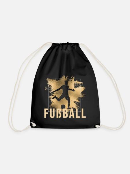 Fußball - Turnbeutel - Schwarz