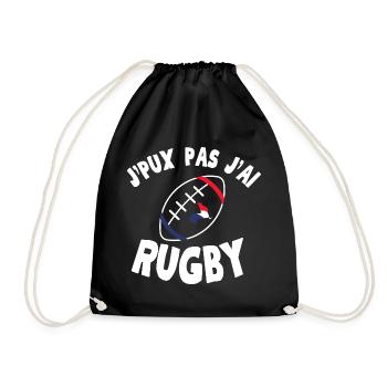 J peux pas j ai Rugby - Sac de sport léger - noir - Devant