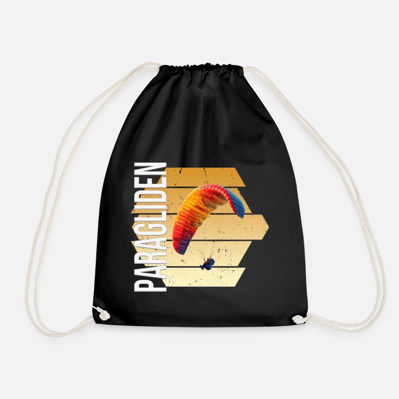 Paragliden - Turnbeutel - Schwarz