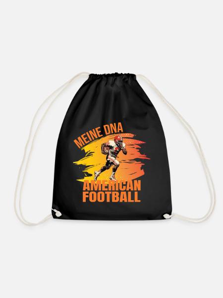 Meine DNA - American Football - Turnbeutel - Schwarz