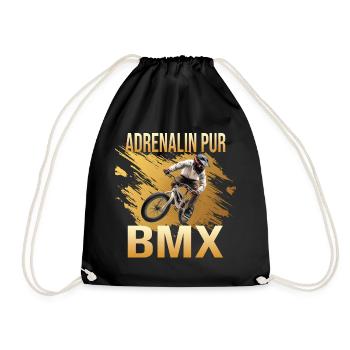 Adrenalin pur - Turnbeutel - Schwarz - Vorne