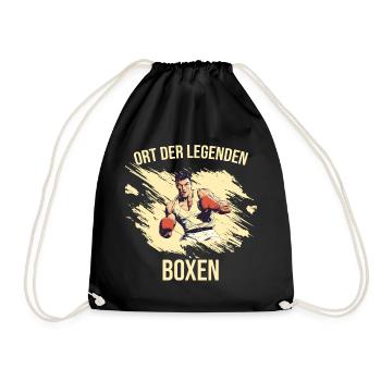 Ort der Legenden - Boxen - Turnbeutel - Schwarz - Vorne