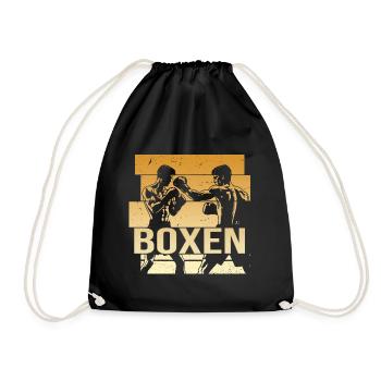Boxen - Turnbeutel - Schwarz - Vorne