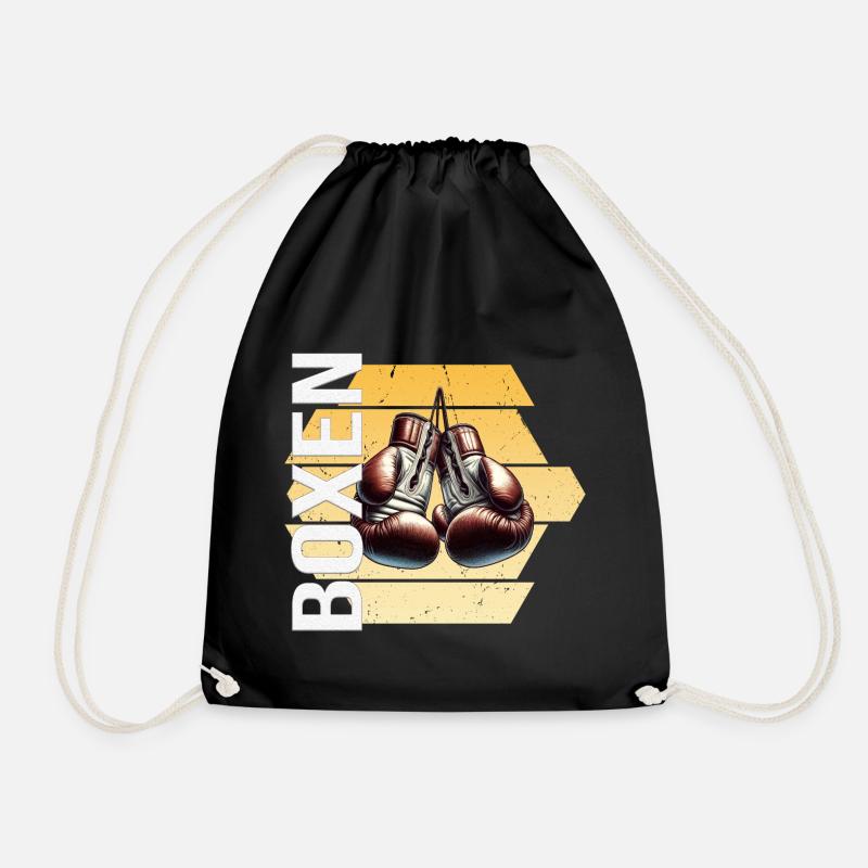 Boxen - Turnbeutel - Schwarz