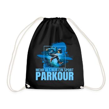 Mehr als nur ein Sport - Parkour - Turnbeutel - Schwarz - Vorne