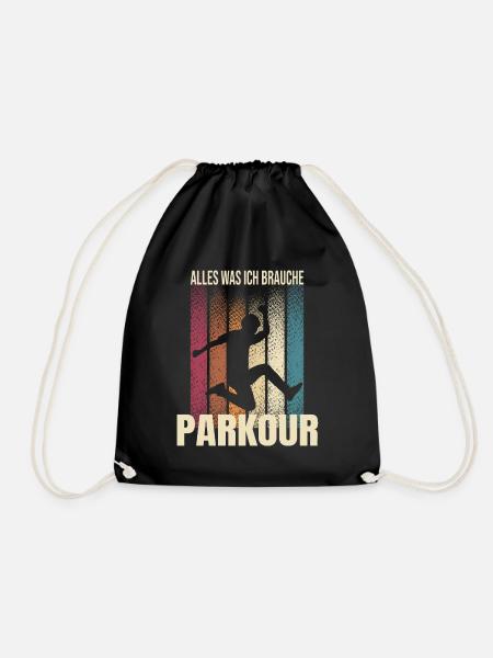 Alles was ich brauche - Parkour - Turnbeutel - Schwarz