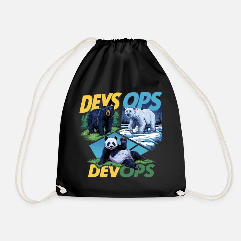Devops - Turnbeutel - Schwarz