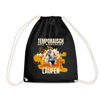 Temporausch mit Aussicht - Turnbeutel - Schwarz - Vorne
