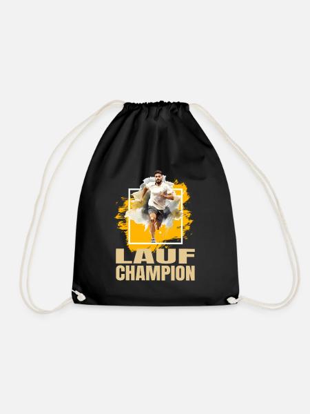 Lauf Champion - Turnbeutel - Schwarz