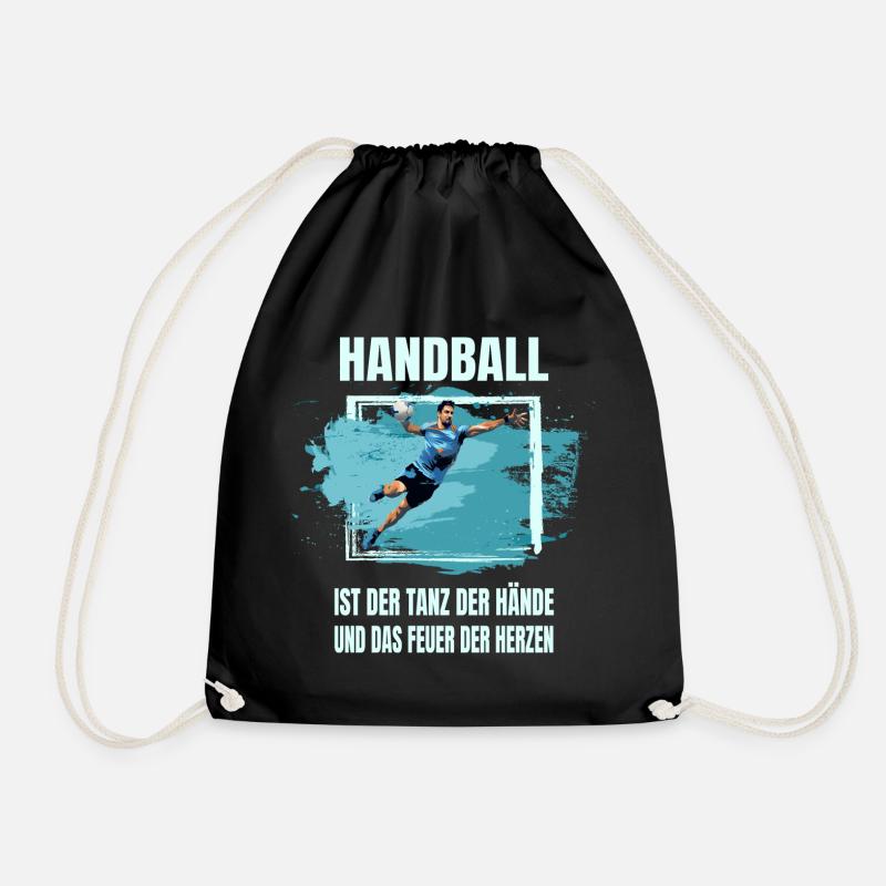 Handball - Turnbeutel - Schwarz