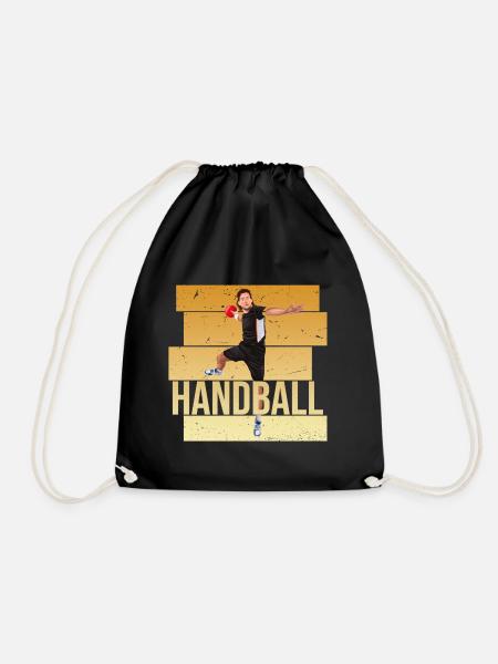 Handball - Turnbeutel - Schwarz
