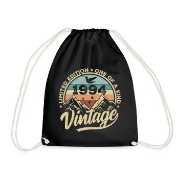 Original Vintage 1994 Cadeau d’anniversaire 1994 - Sac de sport léger - noir - Devant
