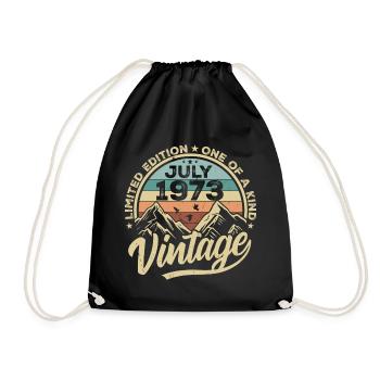 Né en juillet 1973 Né en juillet 1973 Né en juillet 1973 - Sac de sport léger - noir - Devant